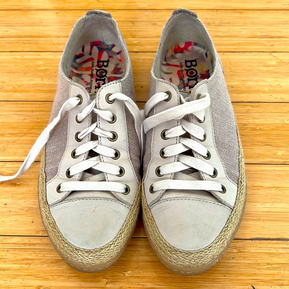Born Hemp/canvas/leather shoes